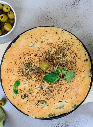 No-Knead Olive Bread 